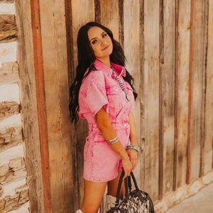 (BaeVely) Maritza Denim Romper - Purchased from VICI